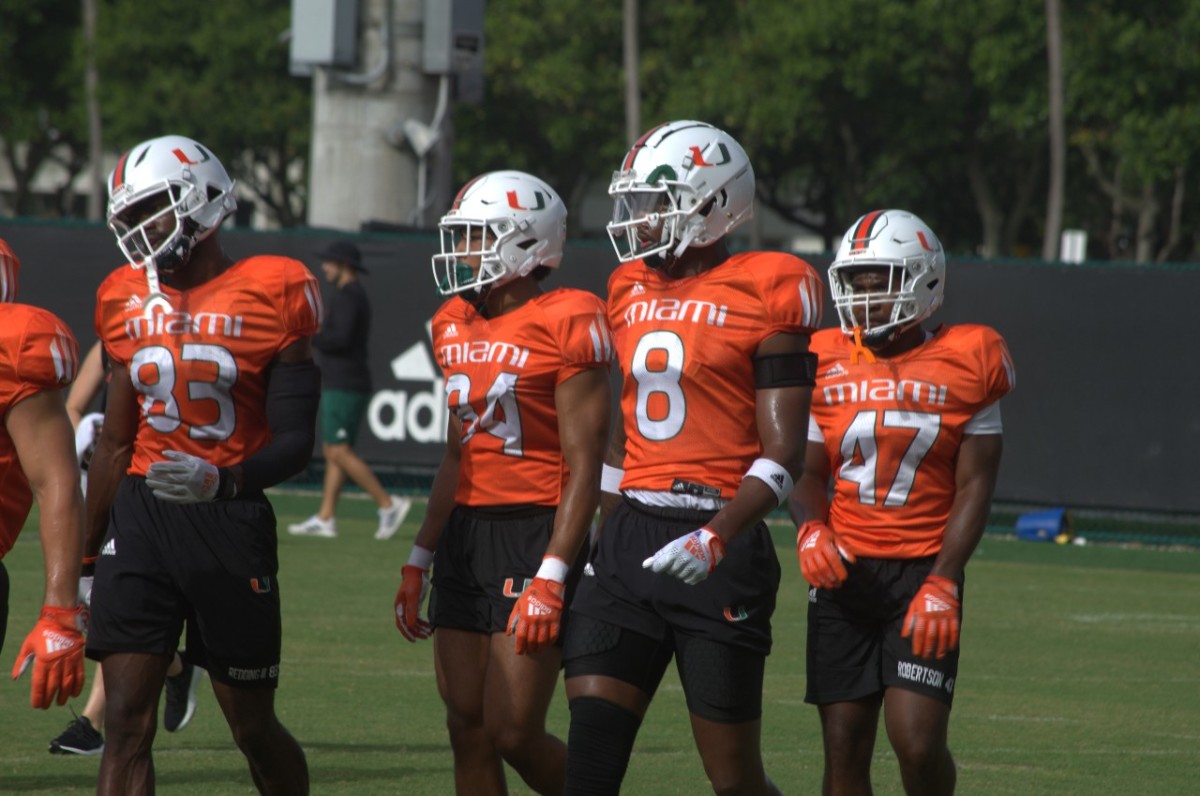 WATCH Highlights From Miami Hurricanes Fall Camp Day Four All