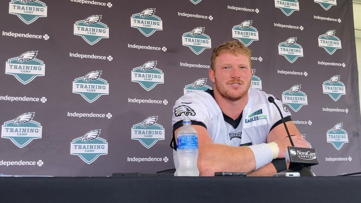 Cam Jurgens Starting Center with Jason Kelce Mending from Elbow Surgery - Vimarsana News