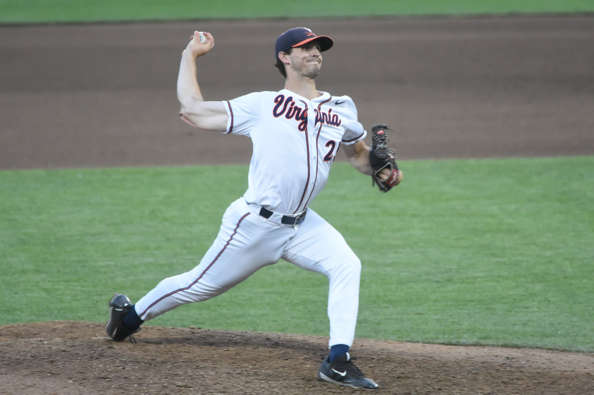 McGarry pitches against the Mississippi State Bulldogs at TD Ameritrade Park.
