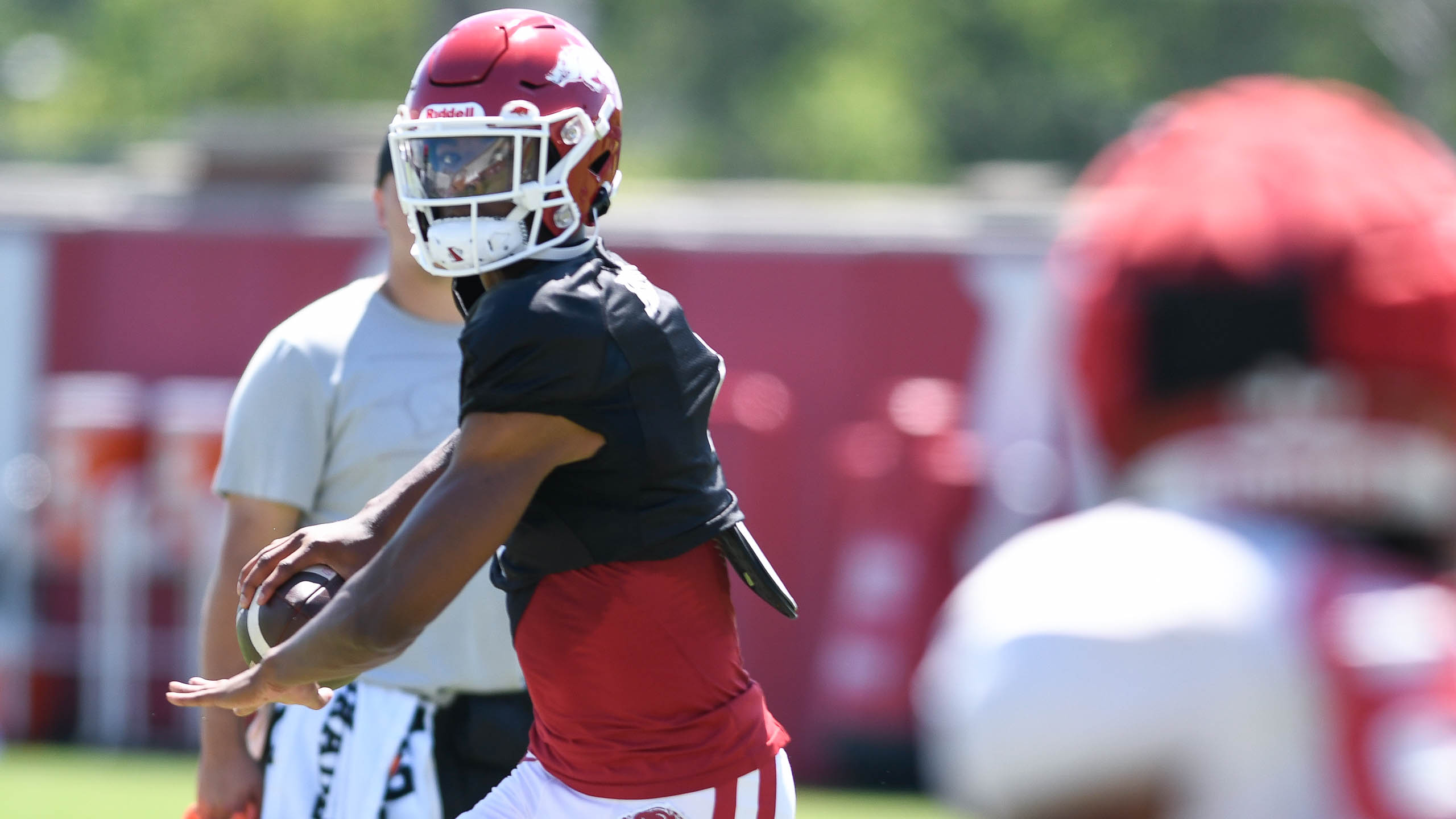 Hogs Coach on QB Malik Hornsby at Wide Receiver Sports Illustrated