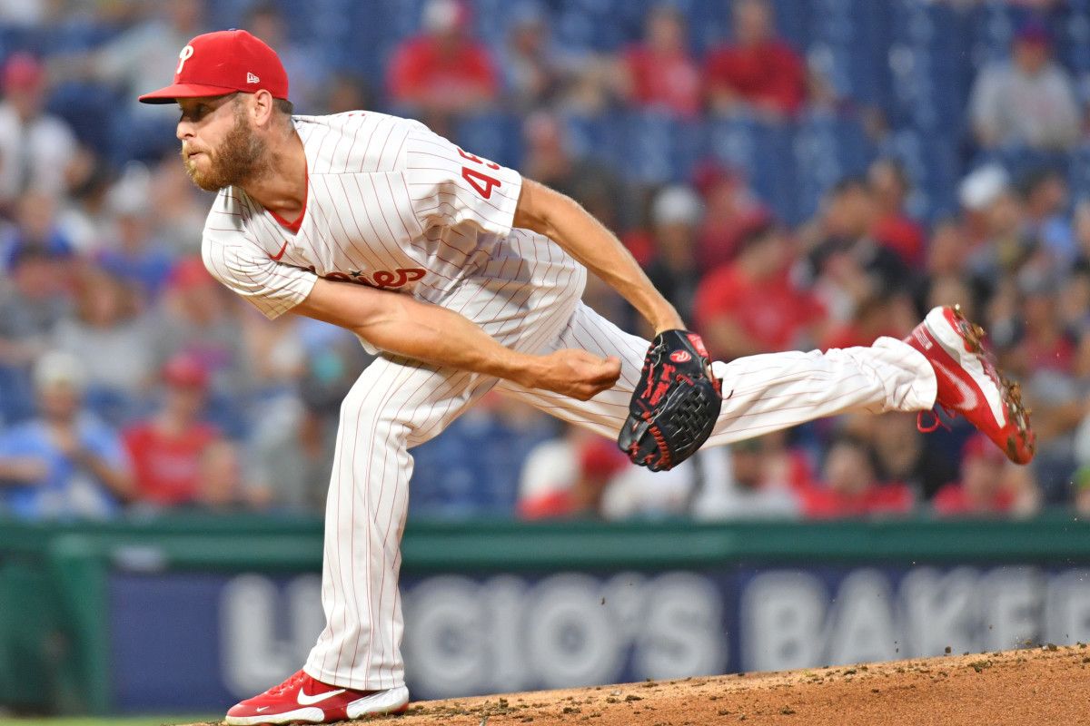 Zack Wheeler follows through on a pitch against the Miami Marlins.