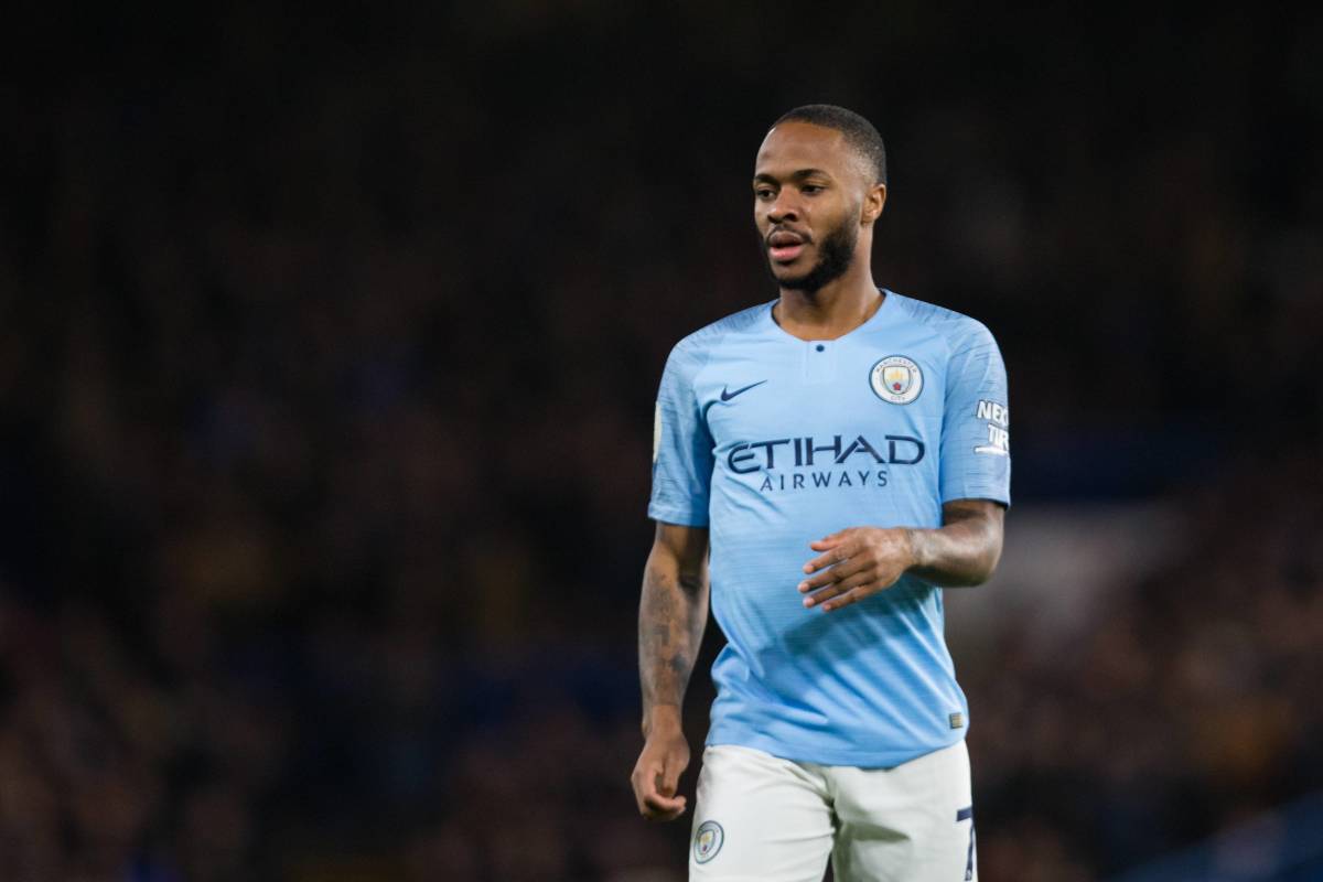 Raheem Sterling pictured during Manchester City's 2-0 defeat at Chelsea in 2018