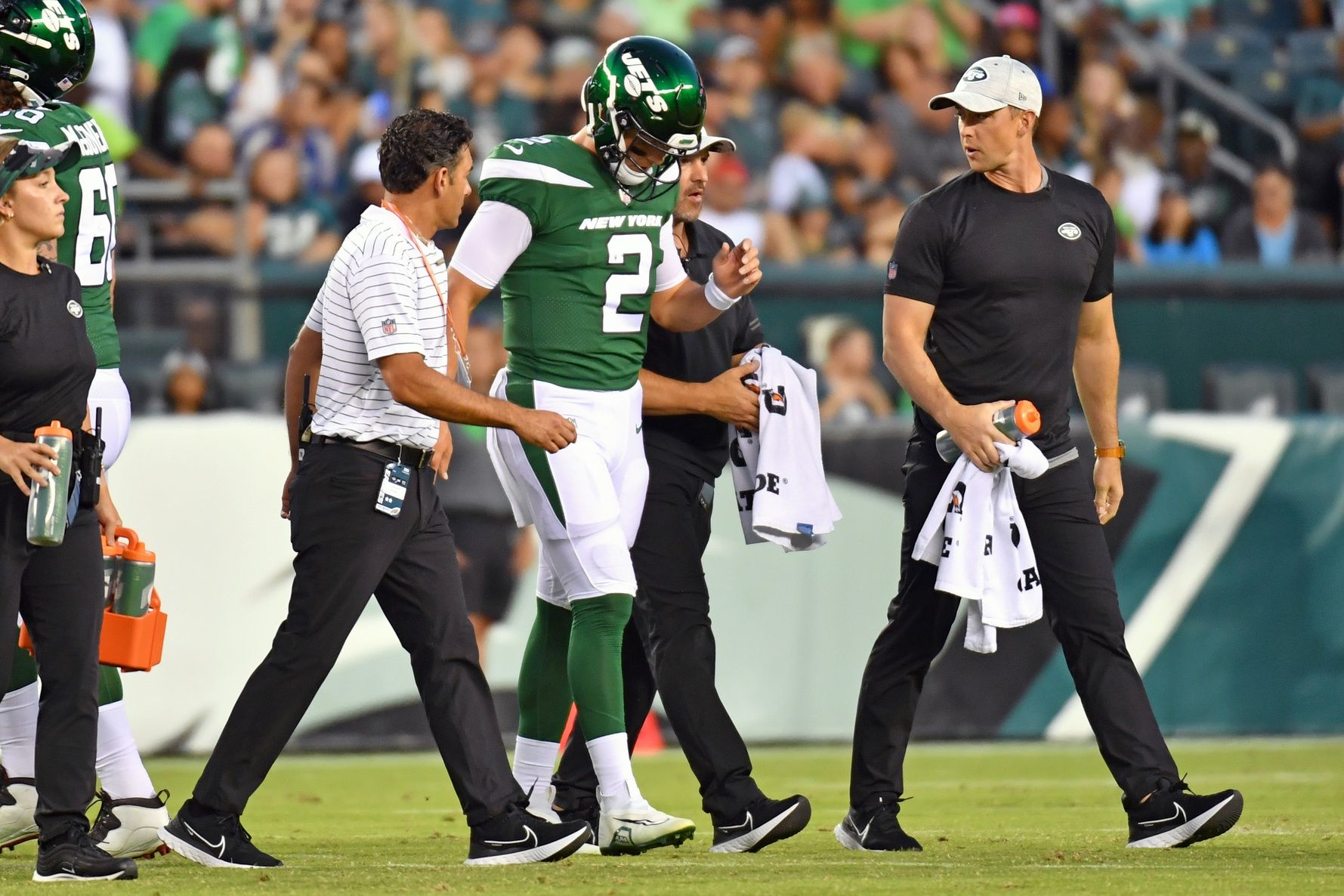 New York Jets Hoping For Best After Zach Wilson Knee Injury in Preseason Game Sports