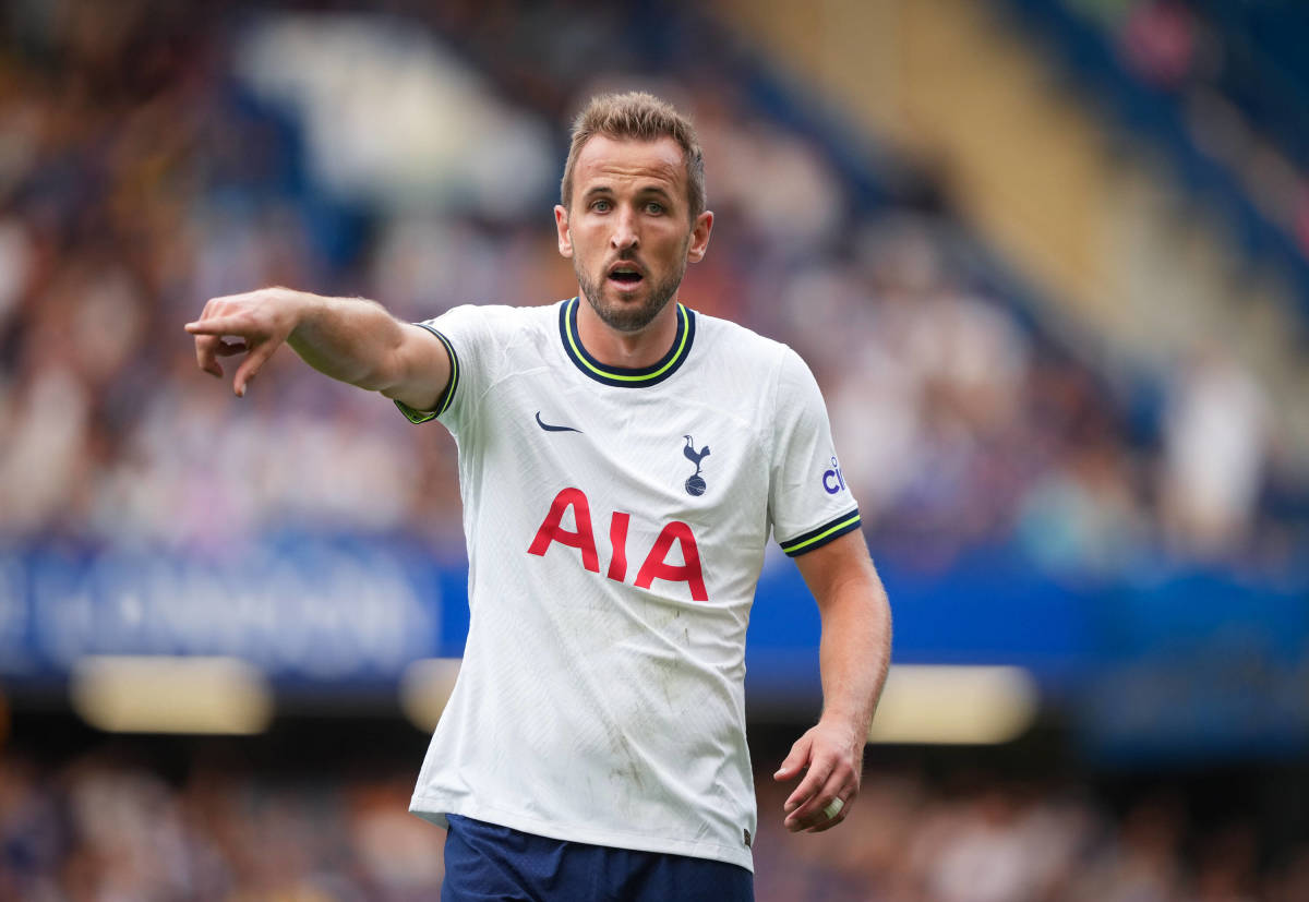 Harry Kane pictured during Tottenham's 2-2 draw at Chelsea in August 2022