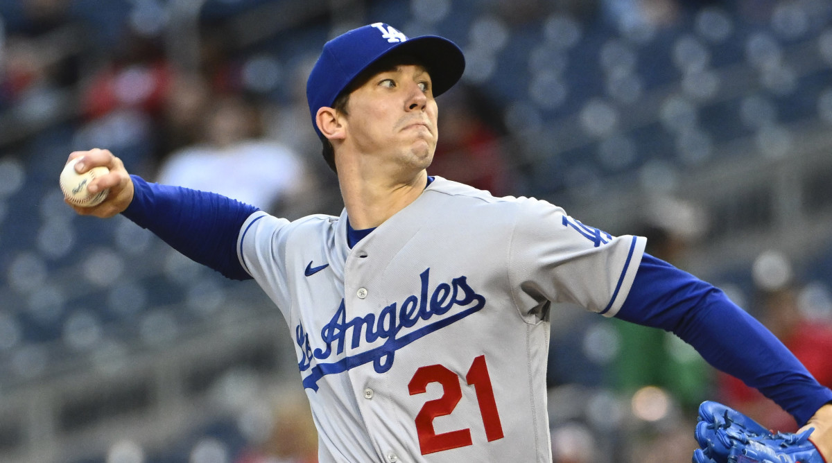 Walker Buehler pitches for Dodgers