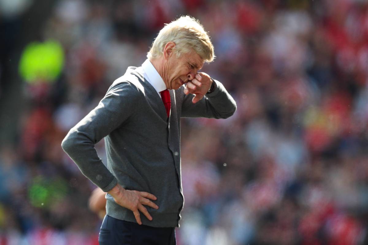 Arsene Wenger pictured during his final game as Arsenal manager in May 2018