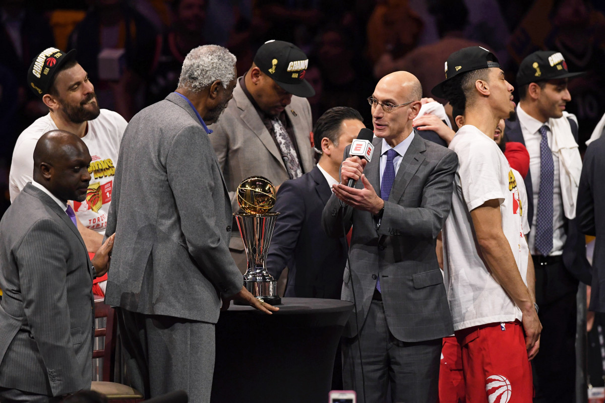 The Finals MVP ceremony allowed Silver to share the stage with his good friend.