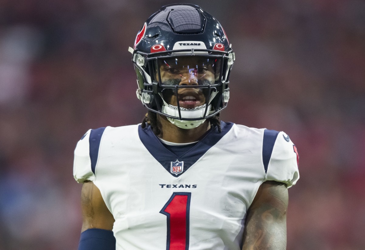 Houston Texans cornerback Lonnie Johnson Jr. (1) against the Arizona Cardinals at State Farm Stadium.