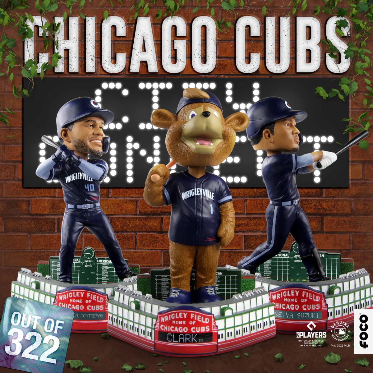 Exclusive Chicago Cubs City Connect Bobbleheads Released by FOCO USA