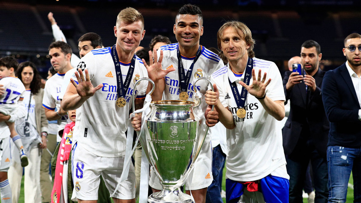 Casemiro won five UEFA Champions League titles with Real Madrid