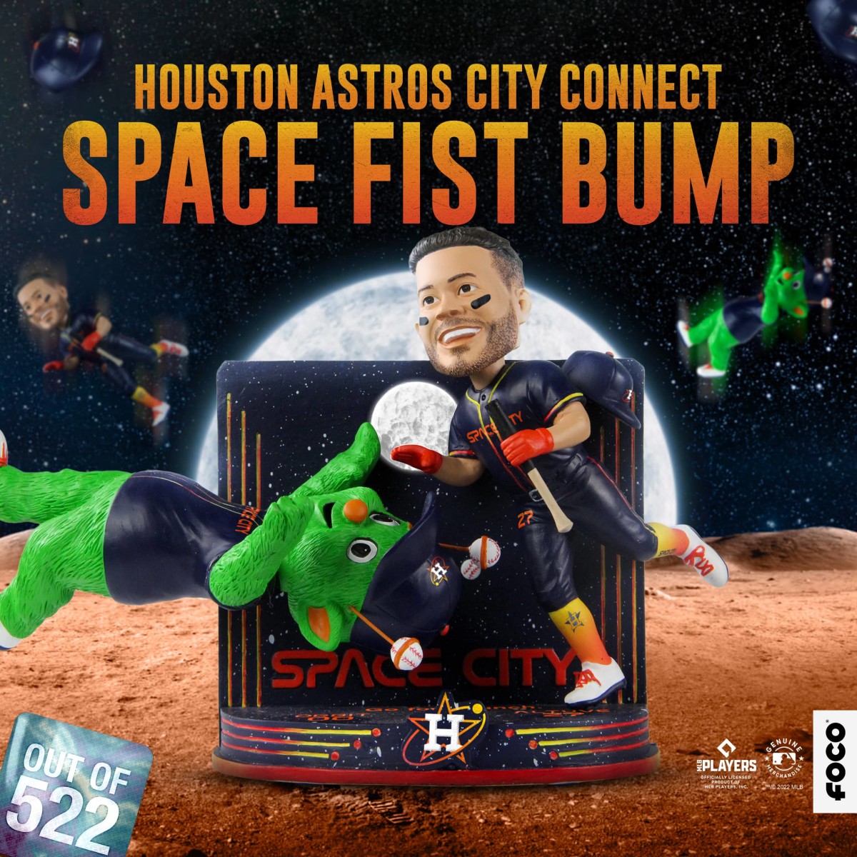 Jose Altuve Houston Astros Showstomperz 4.5 inch Bobblehead 