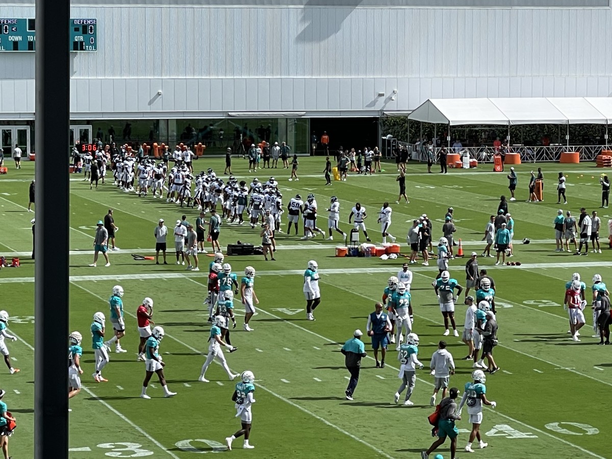 Miami DolphinsPhiladelphia Eagles First Joint Practice Observations