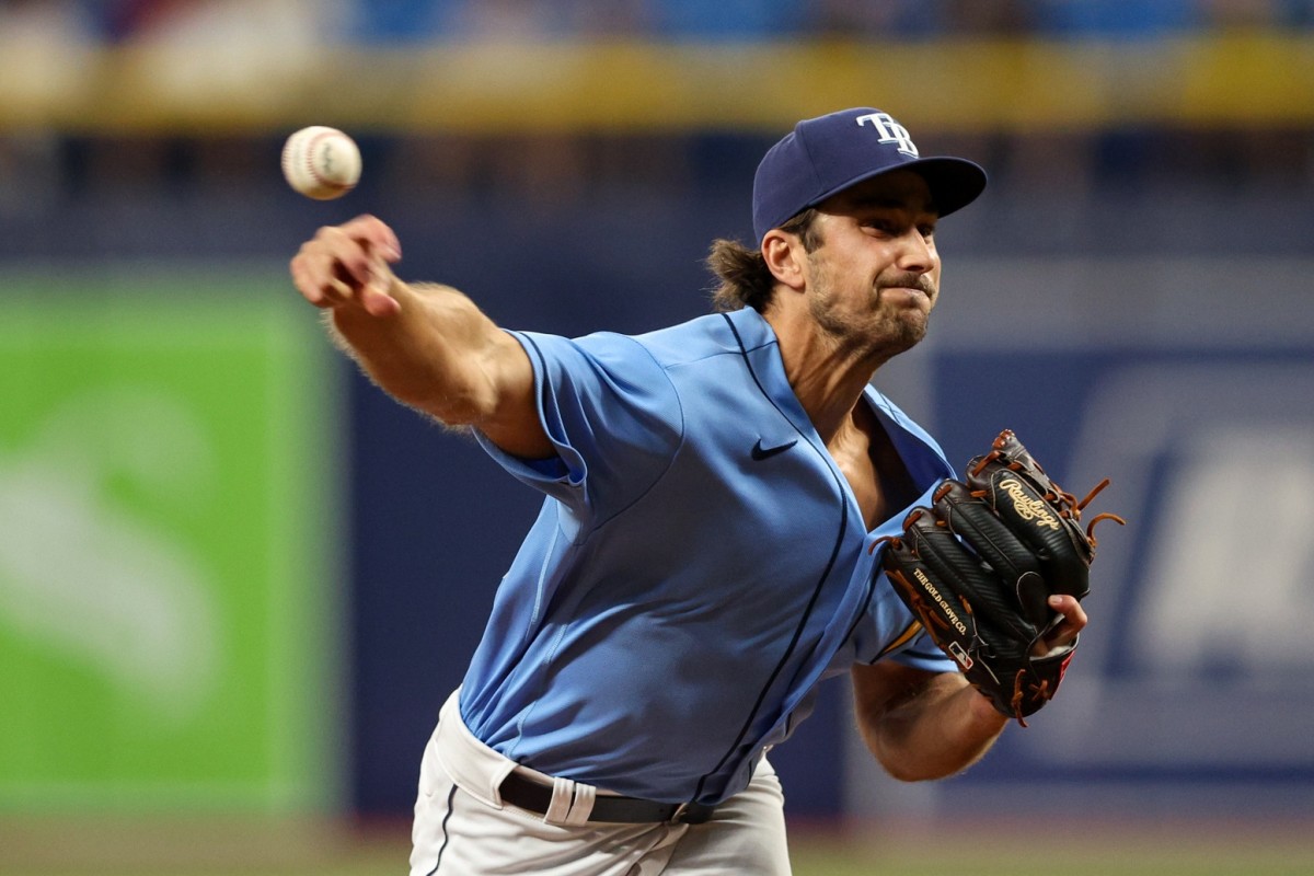 JT Chargois got the win for Tampa Bay on Wednesday, becoming the 23rd pitcher to do so this season for the Rays, which leads the majors. (USA TODAY Sports)