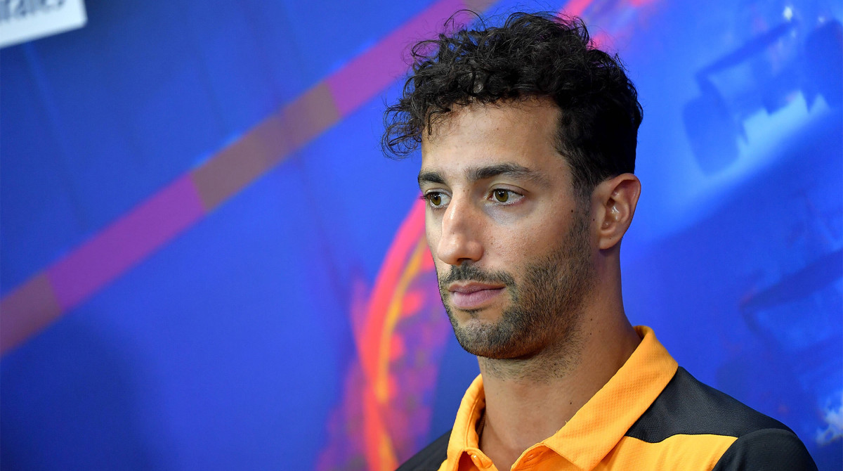 Daniel Ricciardo at the Belgian Grand Prix driver press conference