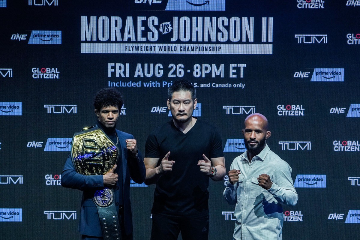 Adriano Moraes, Demetrious Johnson face off ahead of ONE on Prime Video 1.
