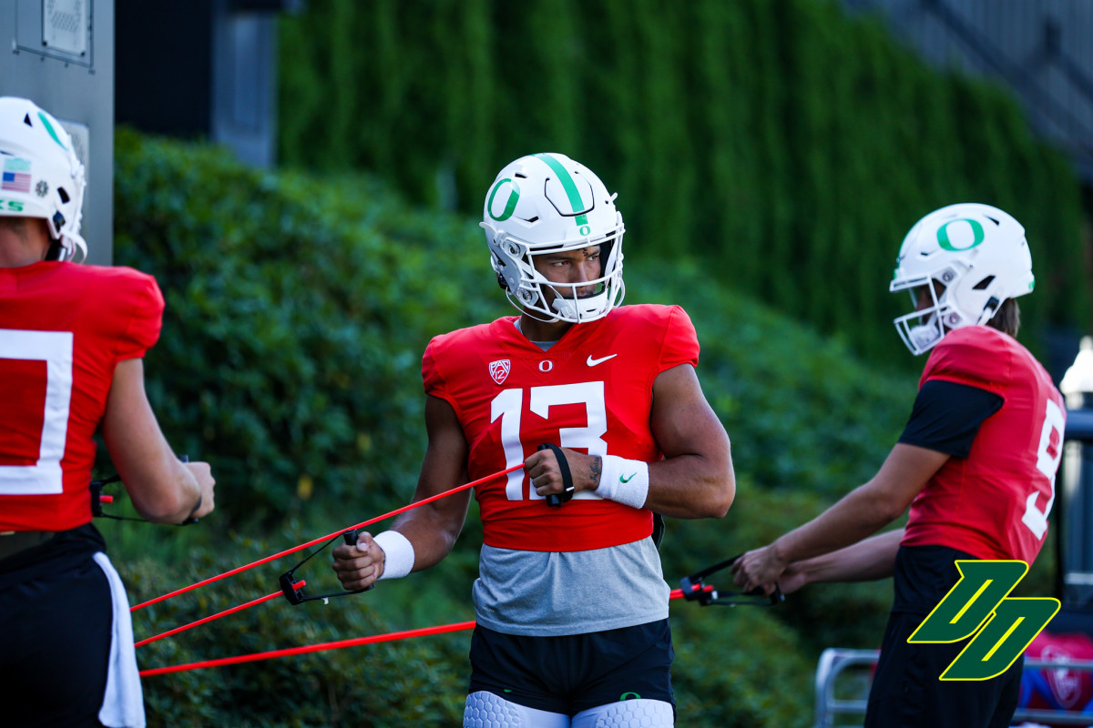 Oregon Football Photo Gallery From Ducks' Tuesday Practice Ahead of