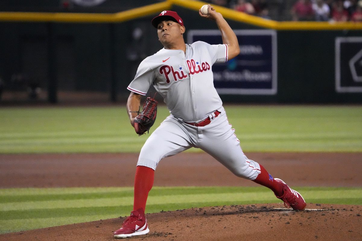 Ranger Suárez didn't have his best stuff against the Arizona Diamondbacks on Monday.
