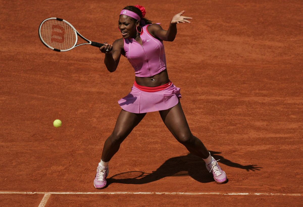 Serena Williams at the 2004 French Open.