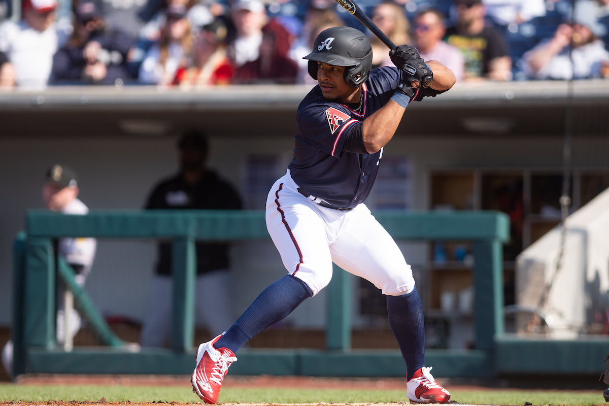 Wilmer Difo bats for the Reno Aces