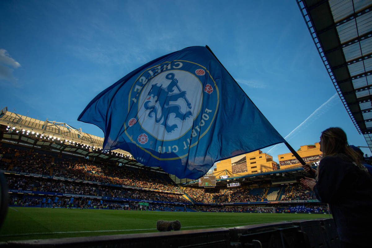 A general view from inside Stamford Bridge during a match in May 2022