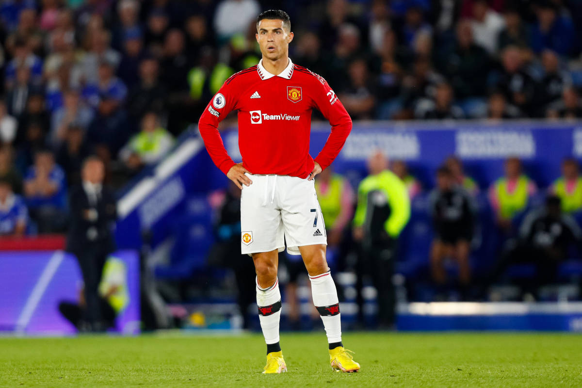 Cristiano Ronaldo pictured during Manchester United's 1-0 win over Leicester City in September 2022