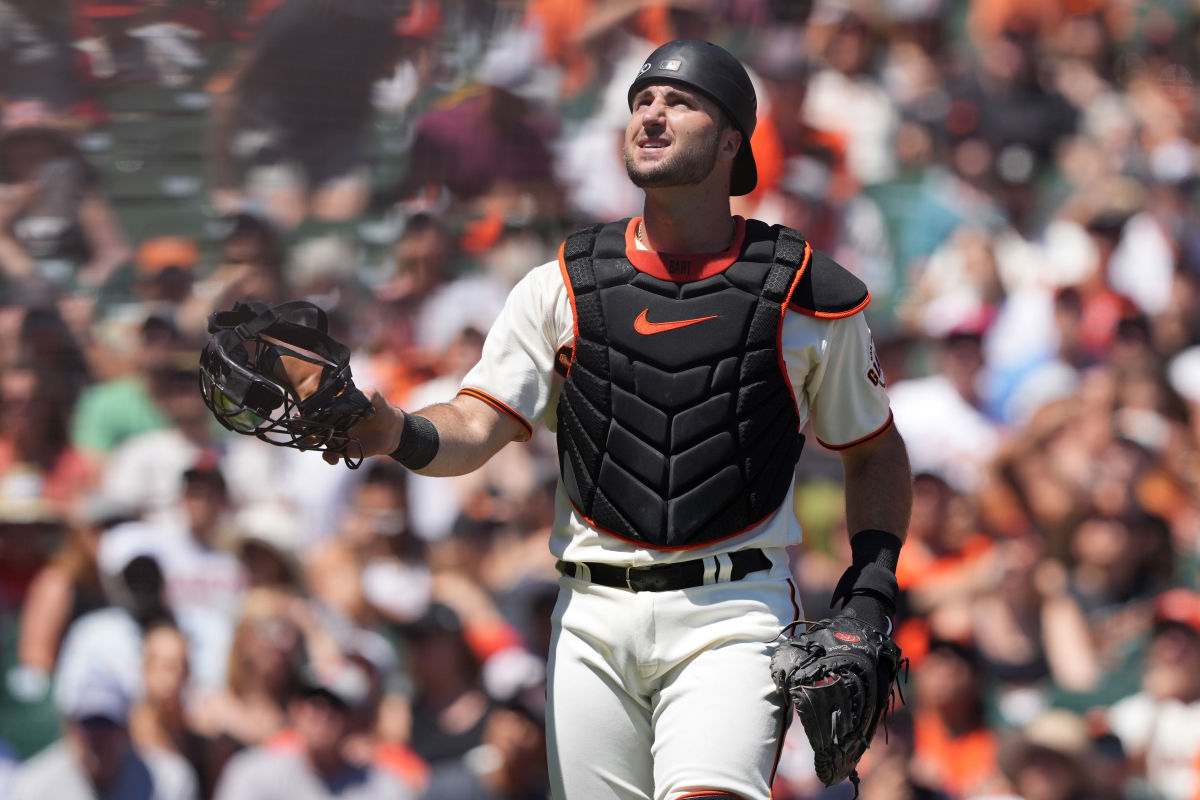 SF Giants catcher Joey Bart. (2022)