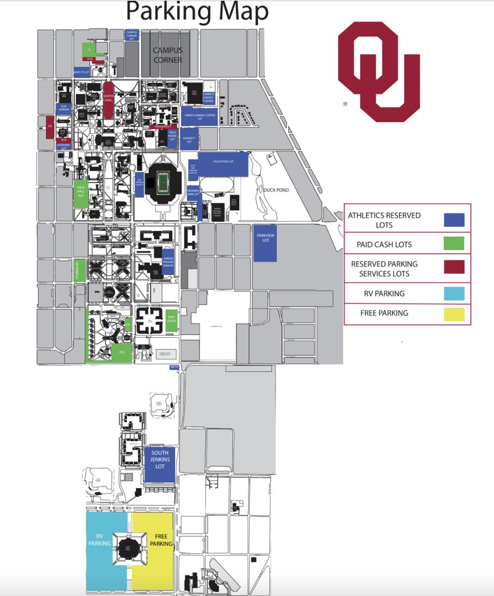 2022 OU Parking Map