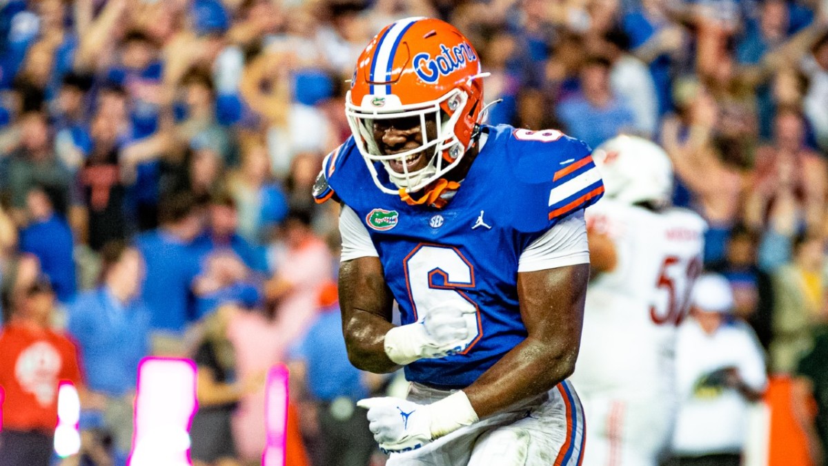 Shemar James in his first game with the Florida Gators, against the Utah Utes.