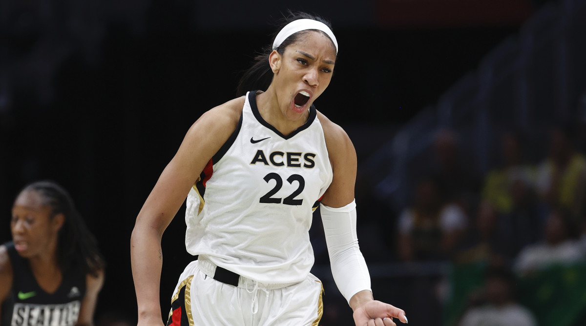 A’ja Wilson put forth a gusty performance to put Las Vegas one win away from the WNBA finals.