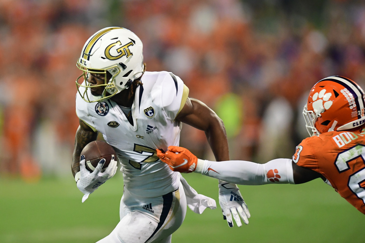 Georgia Tech wide receiver Malachi Carter vs Clemson