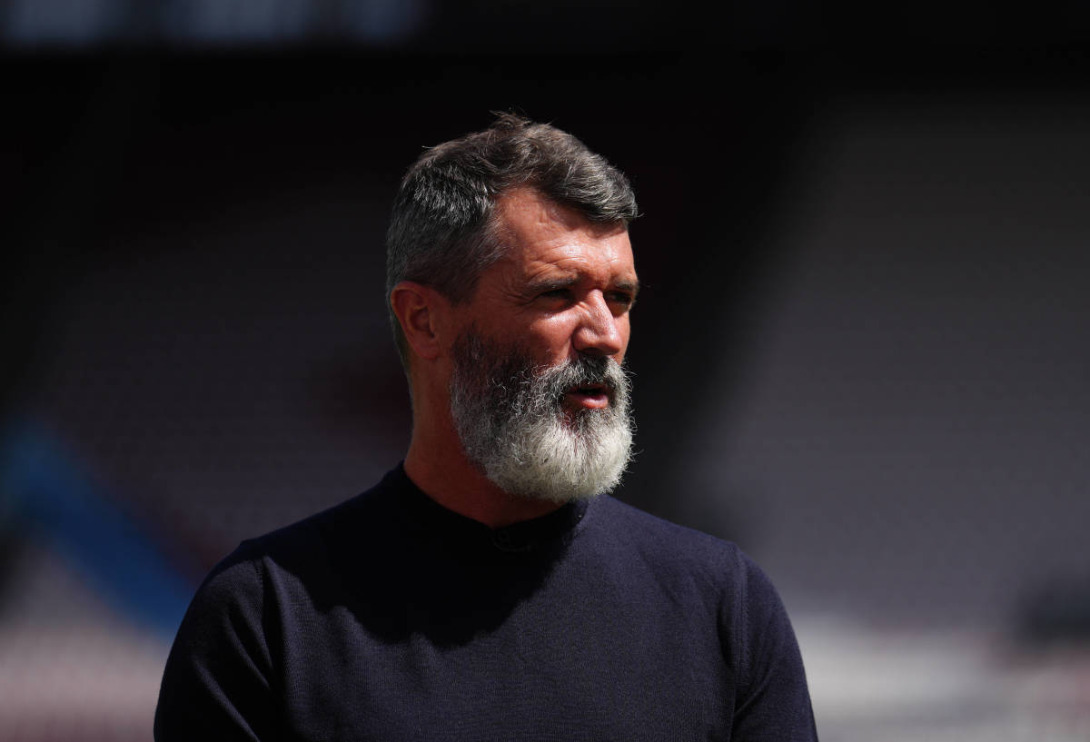 Former Manchester United Roy Keane captain Roy Keane pictured working for Sky Sports in 2022