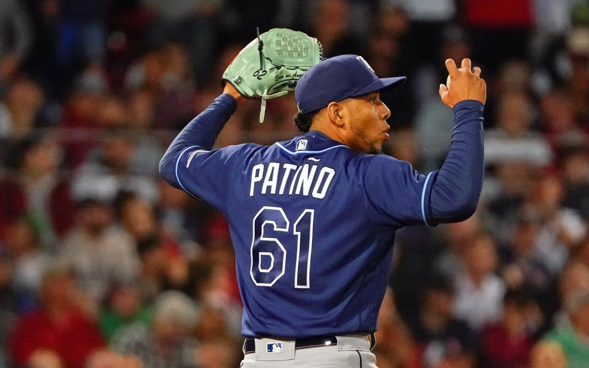 Luis Patino threw 5 2/3 scoreless innings in his last start for Tampa Bay. He goes again on Monday against the Boston Red Sox. (USA TODAY Sports)