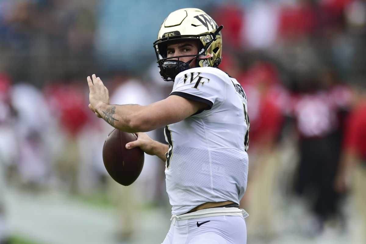 Wake Forest Quarterback Sam Hartman