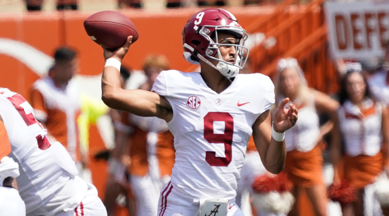 Alabama Survives Texas With Late Scoring Drive by Bryce Young Sports