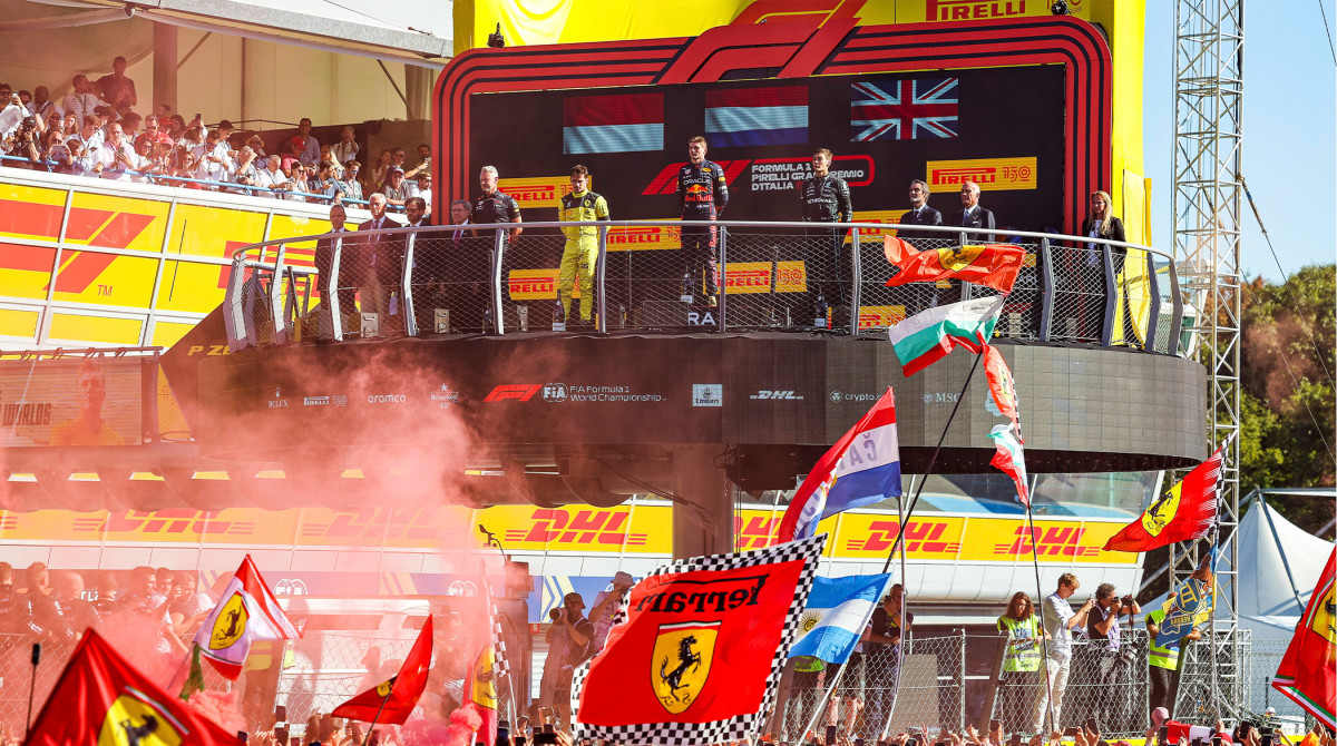 2022 Italian Grand Prix podium