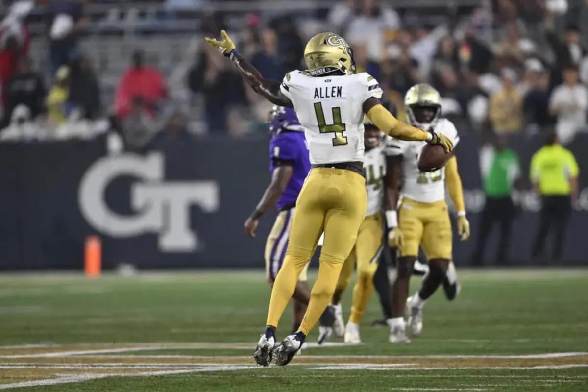 Georgia Tech defensive back Derrik Allen