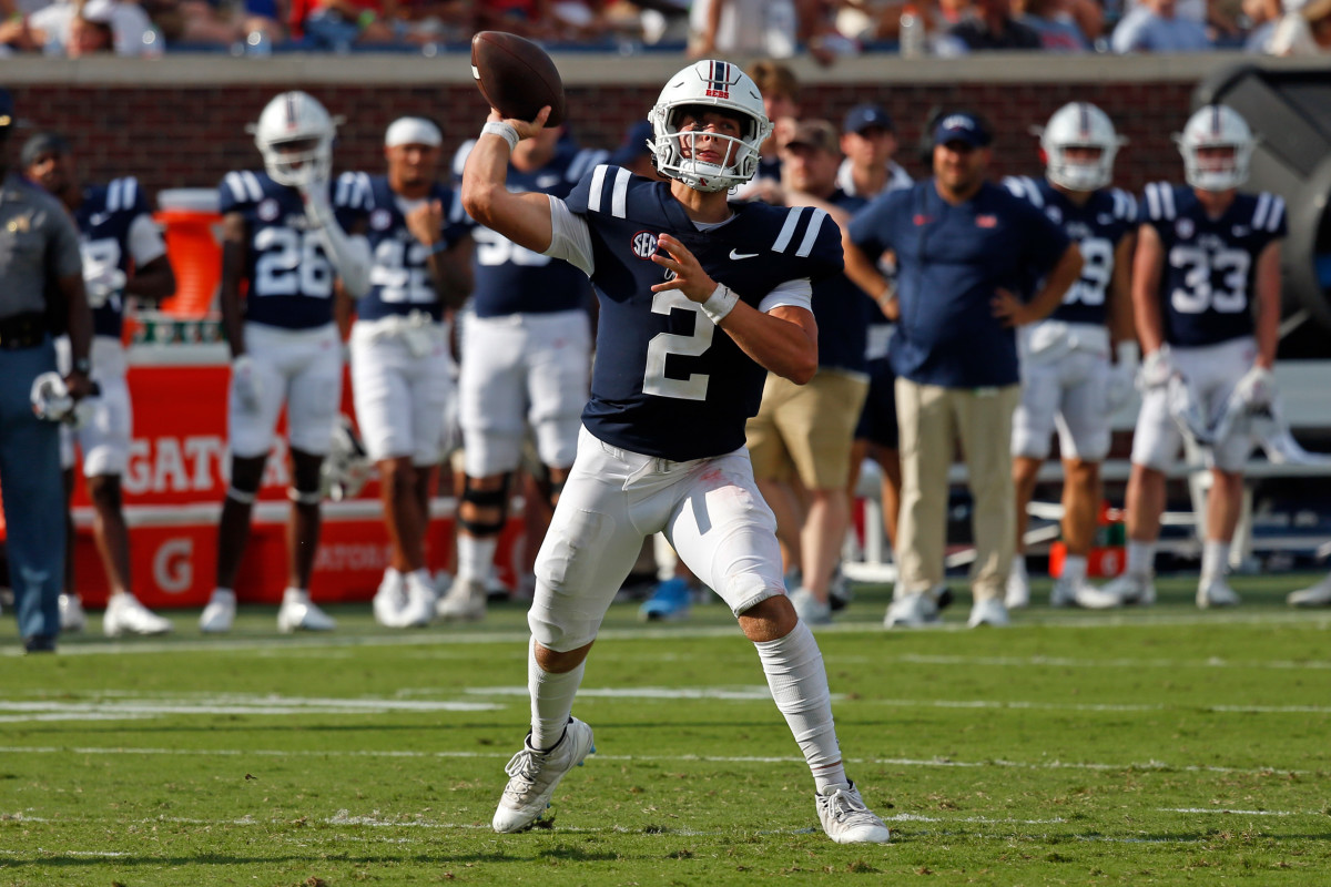 Ole Miss quarterback Jaxson Dart