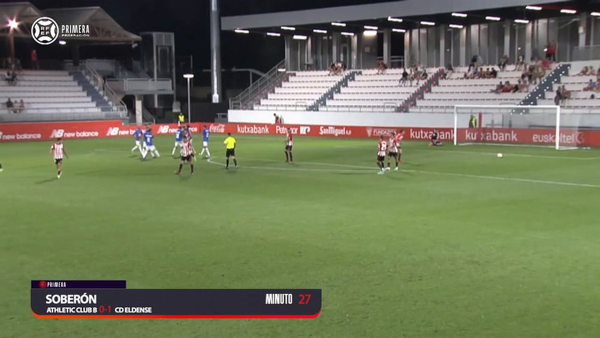 Incredible volley goal in the Spanish third tier Soccer OneFootball