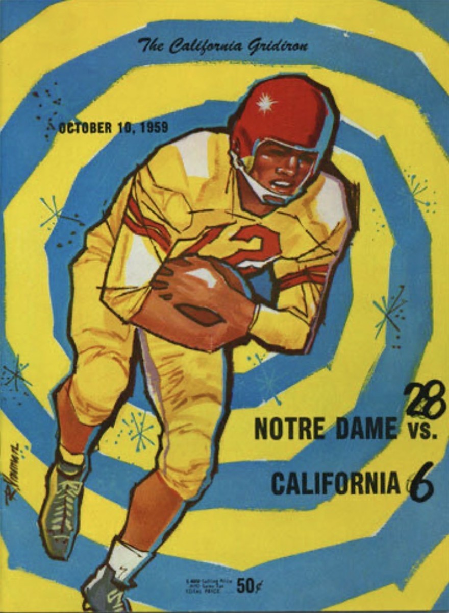 1959 Cal-Notre Dame game program
