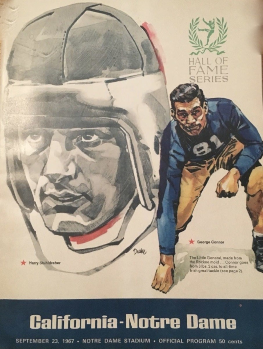 1967 Cal-Notre Dame game program
