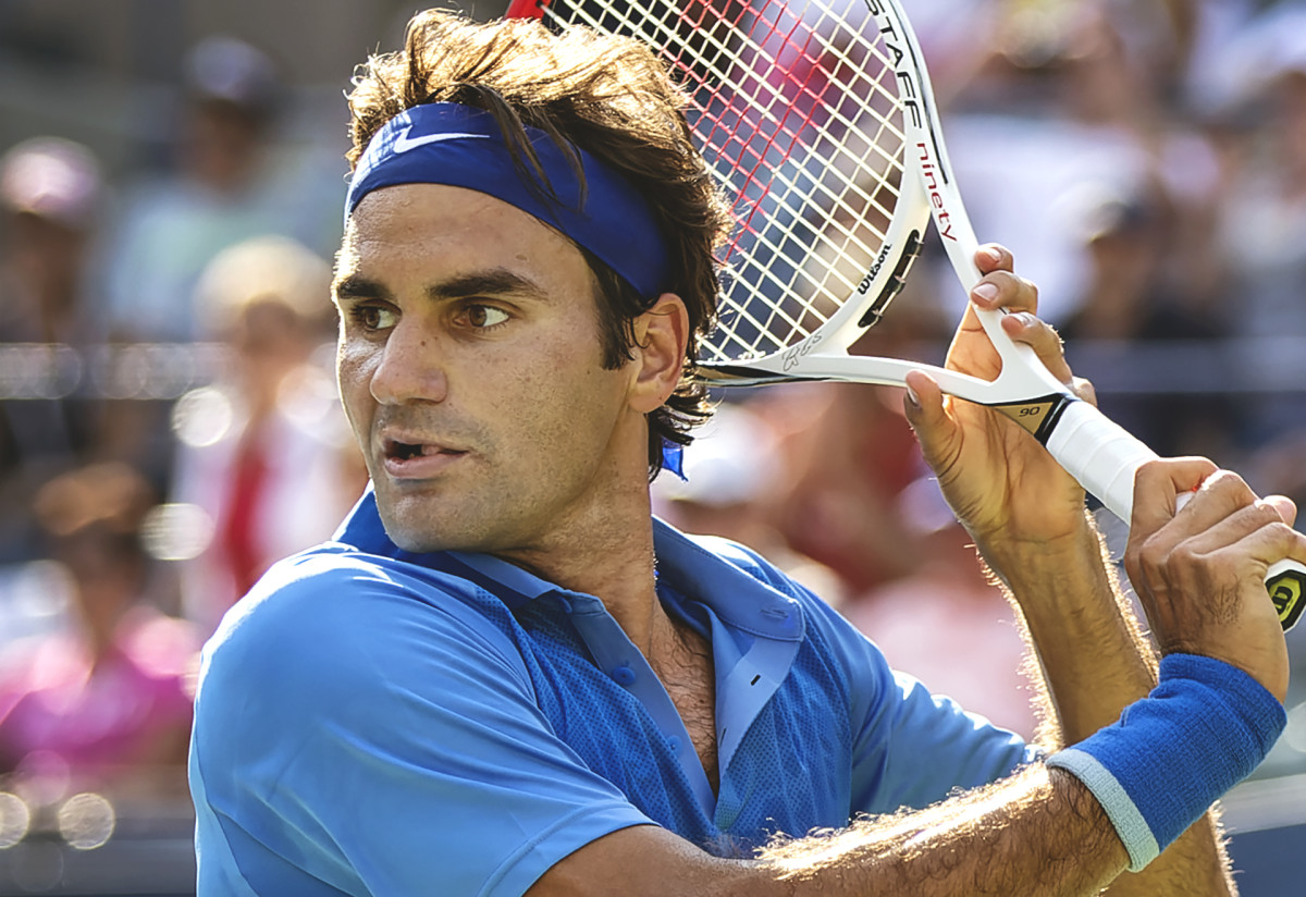 Federer at the 2013 U.S. Open
