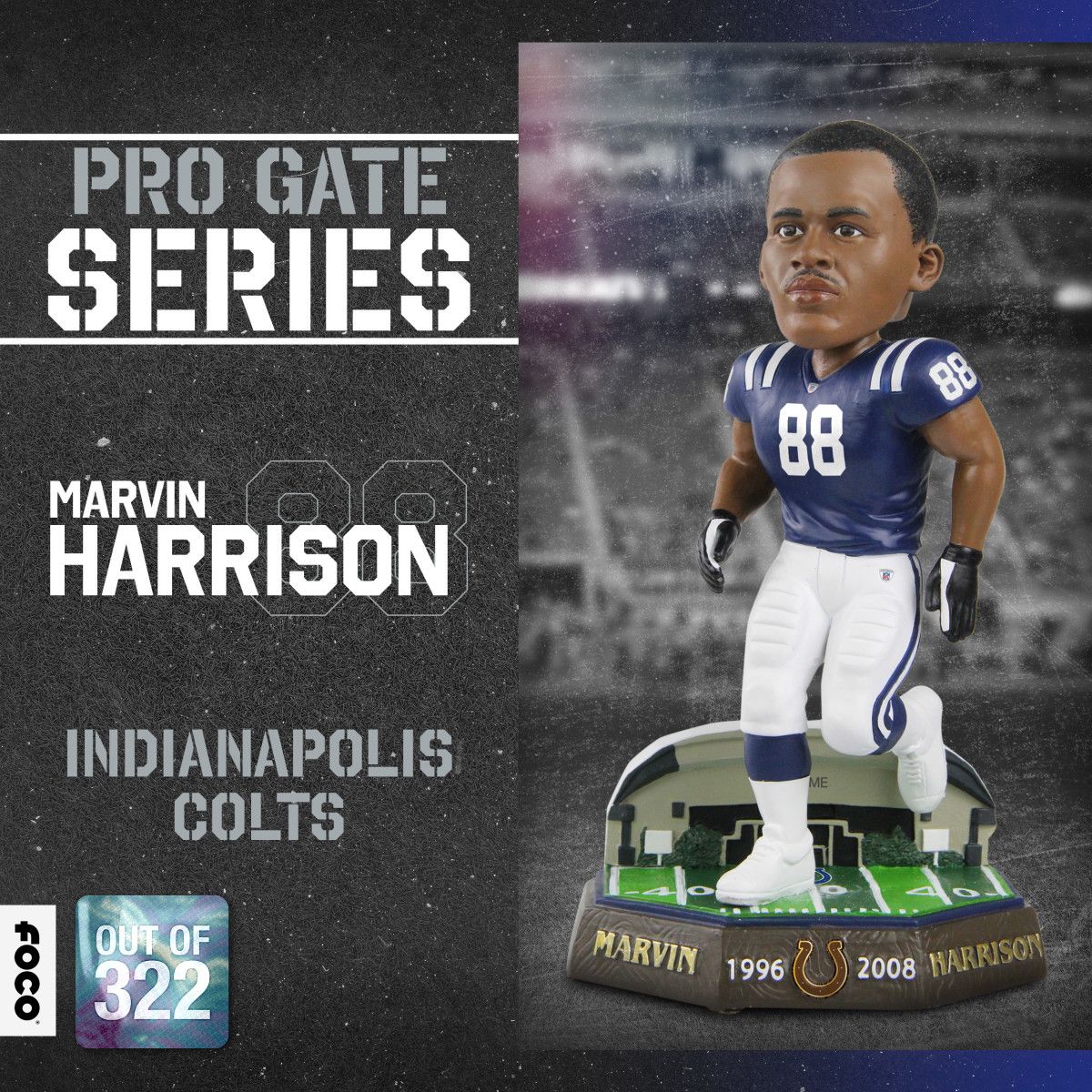 Marvin Harrison Colts Pro Gate Bobblehead