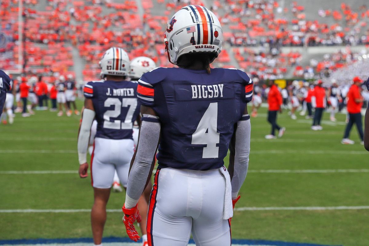Tank Bigsby in warmups vs Penn State.
