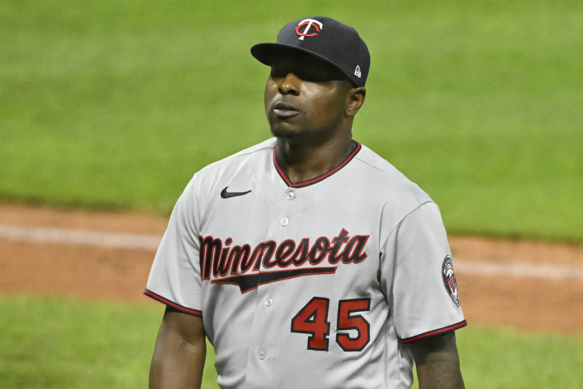 Twins pitcher Jharel Cotton walks off the mound after an outing. He has since been acquired by the SF Giants.