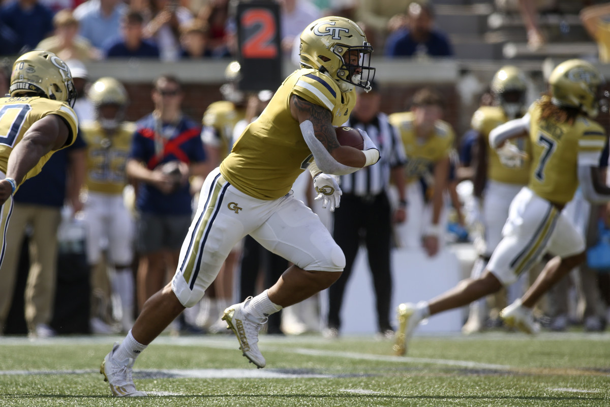 Georgia Tech running back Dylan McDuffie