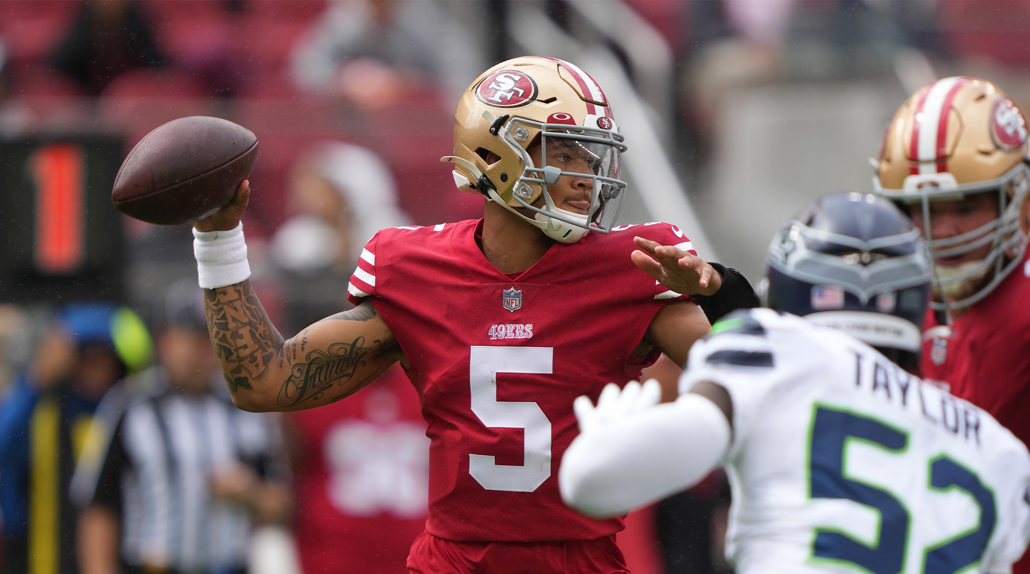 49ers' Trey Lance Carted Off After Injury vs. Seahawks - Sports Illustrated