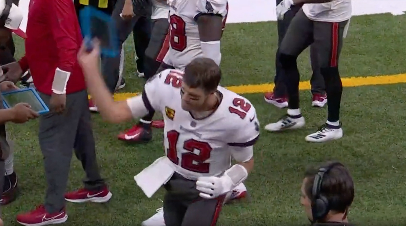 Buccaneers vs Saints: Tom Brady throws tablet to ground, involved