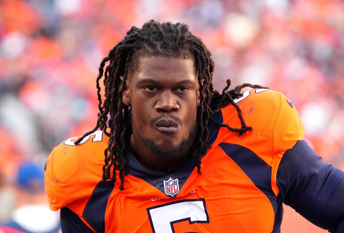 Denver Broncos linebacker Randy Gregory (5) during the second half against the Houston Texans at Empower Field at Mile High.