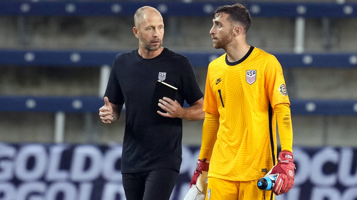 USMNT coach Gregg Berhalter and goalkeeper Matt Turner