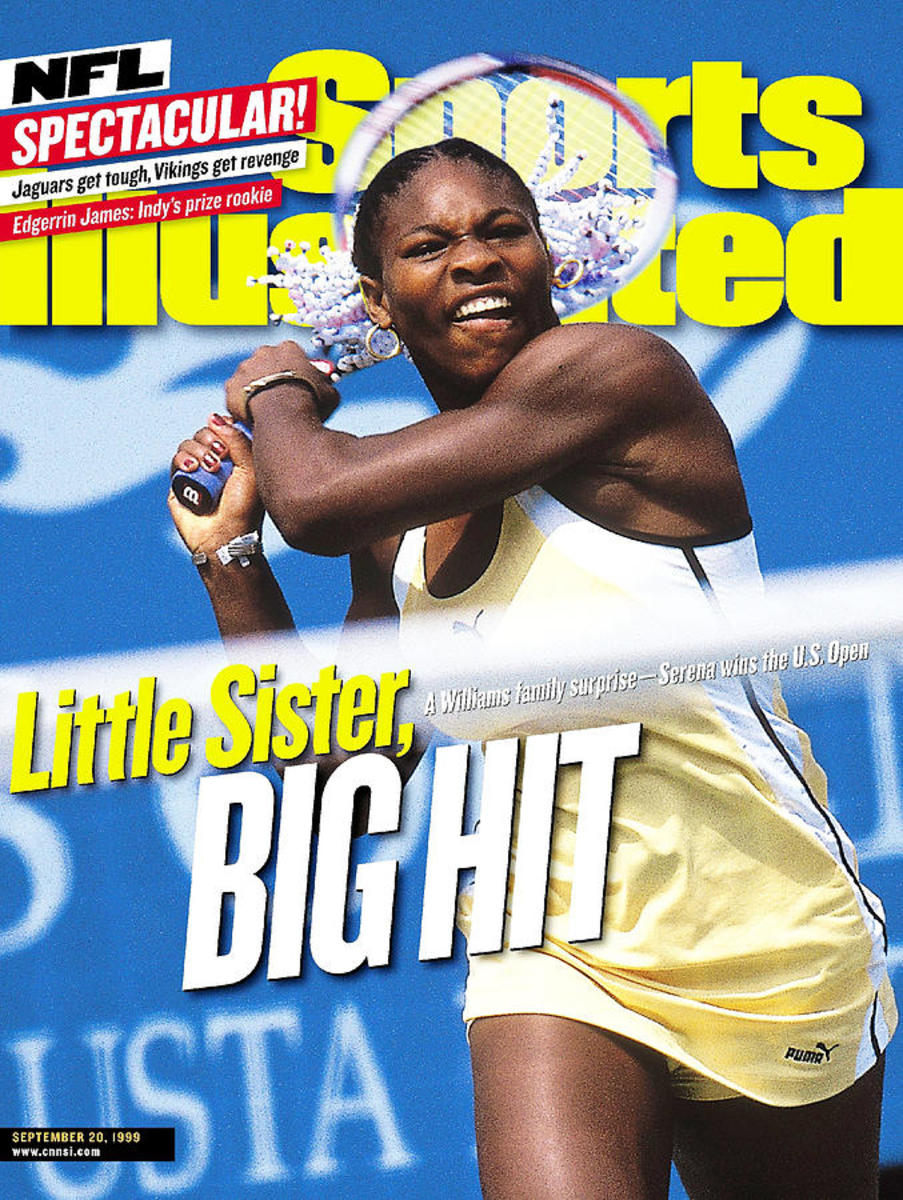 Serena Williams on the cover of Sports Illustrated in 1999